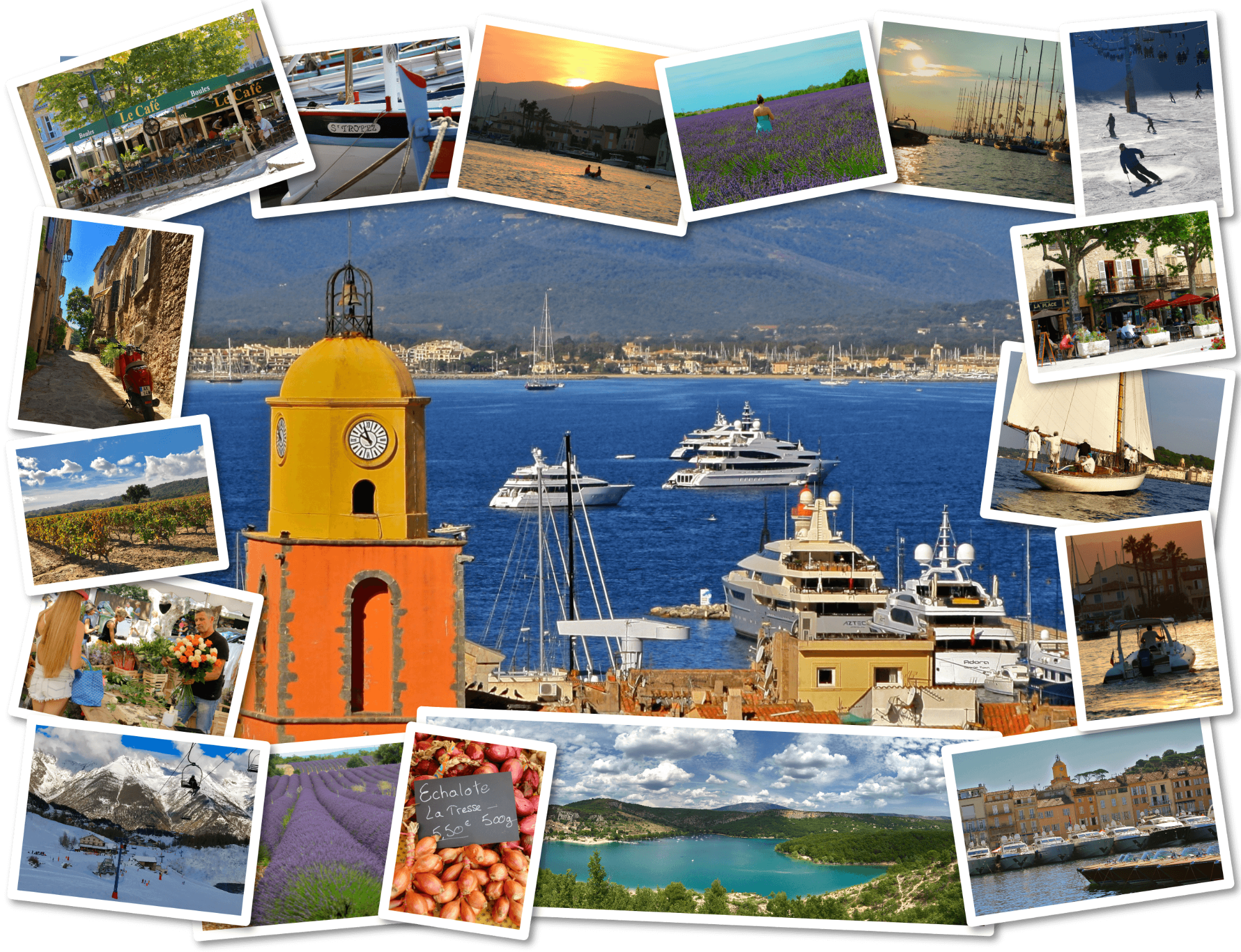 South of France Media Collage Image